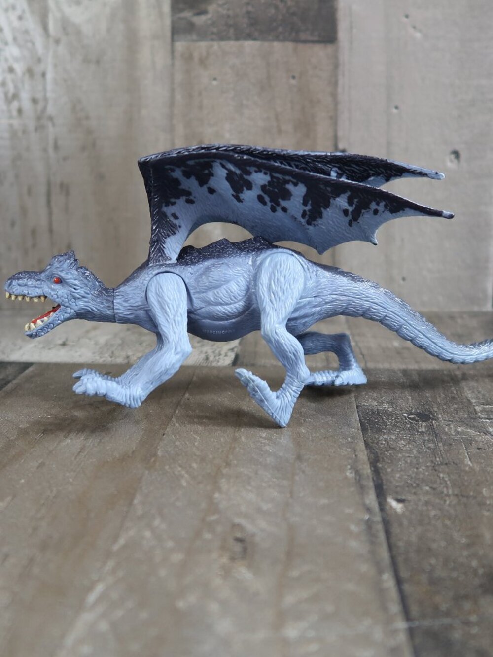 Blue Dragon with Wings Poseable Figure Toy KidGalaxy Fantasy Midevil Dinosaur